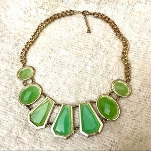 Jade Green Statement Necklace